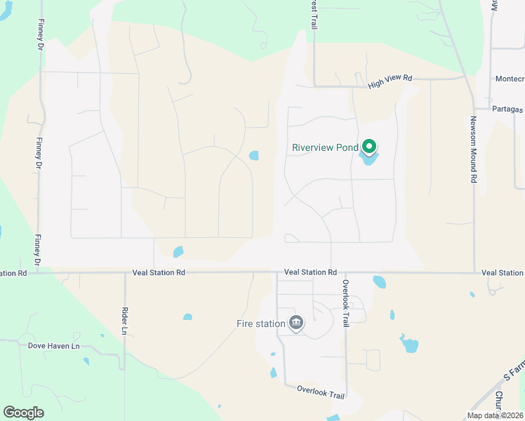 map of restaurants, bars, coffee shops, grocery stores, and more near 299 Overlook Trail in Azle