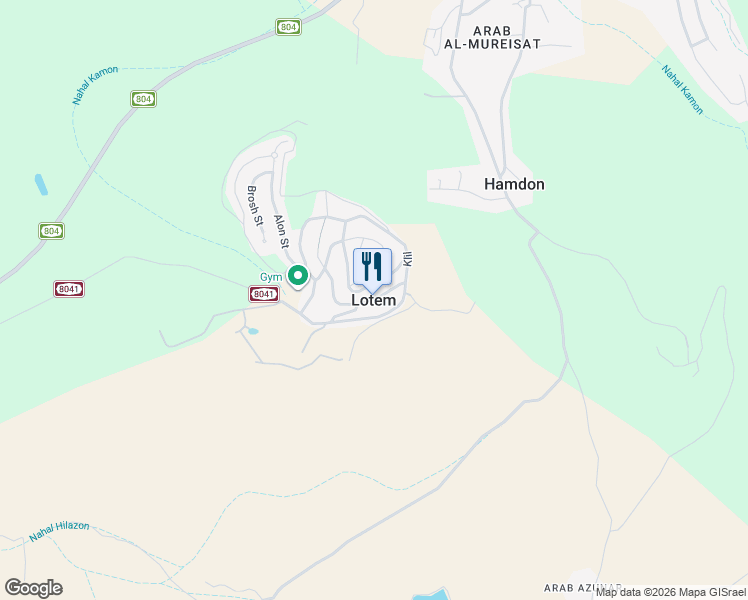 map of restaurants, bars, coffee shops, grocery stores, and more near in Lotem