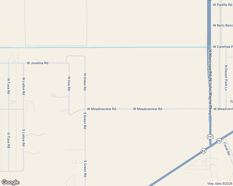 map of restaurants, bars, coffee shops, grocery stores, and more near 45826-46582 West Meadowview Road in Maricopa