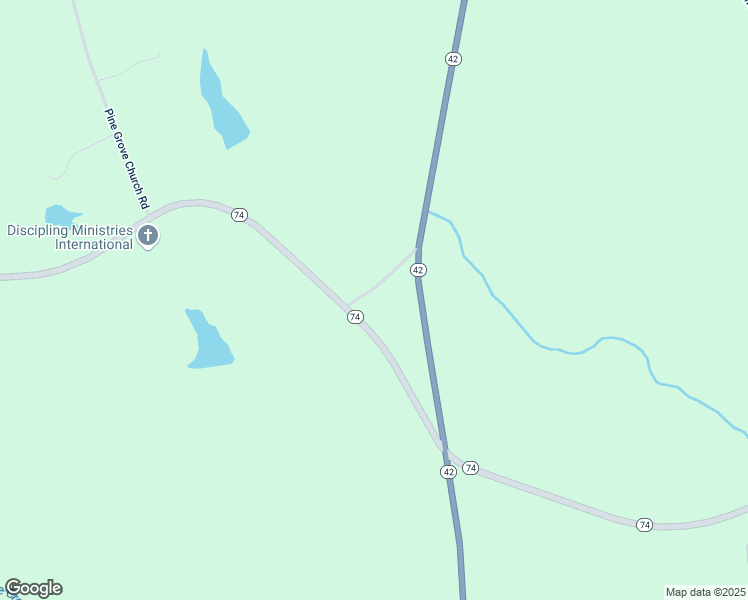 map of restaurants, bars, coffee shops, grocery stores, and more near 84 Dyas School Road in Forsyth