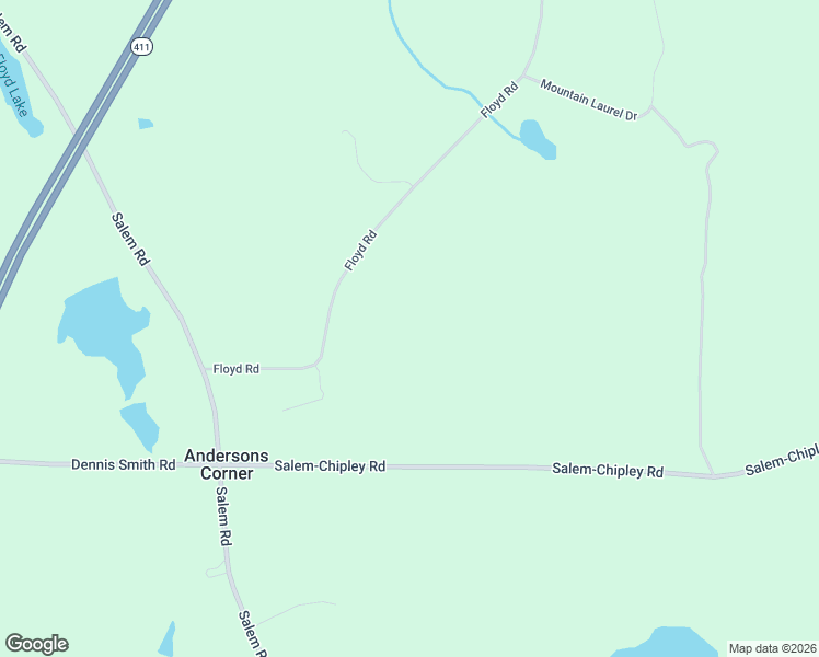 map of restaurants, bars, coffee shops, grocery stores, and more near 214 Floyd Road in Pine Mountain