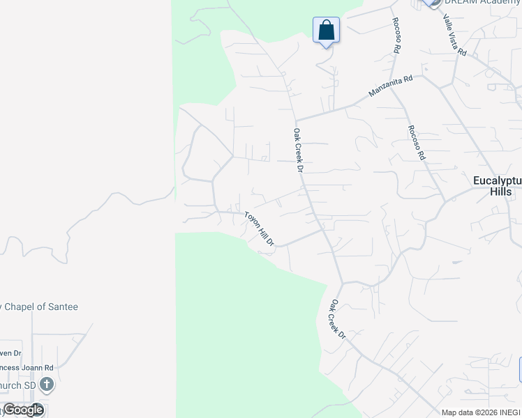 map of restaurants, bars, coffee shops, grocery stores, and more near 11109 Green Oaks Road in Lakeside