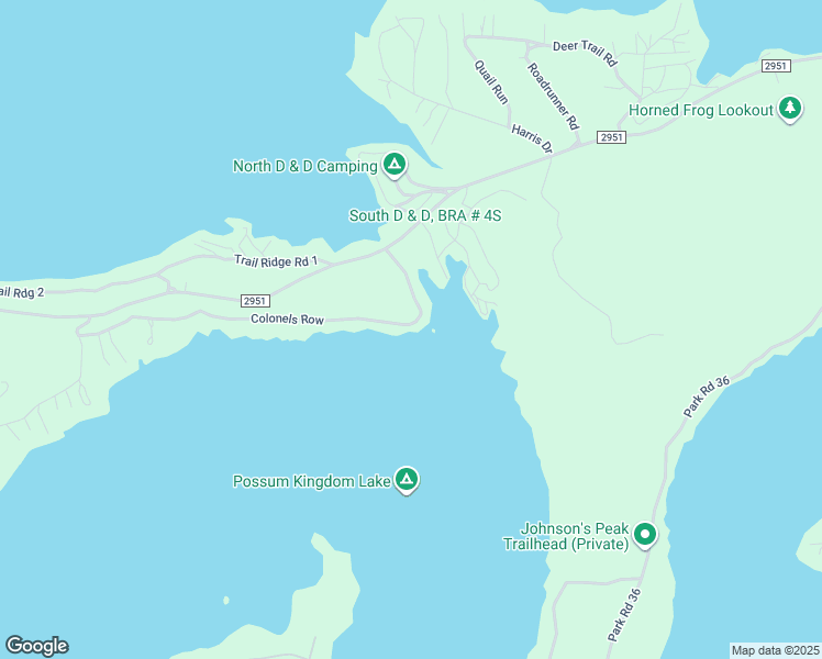 map of restaurants, bars, coffee shops, grocery stores, and more near 2955 Colonels Row in Graford