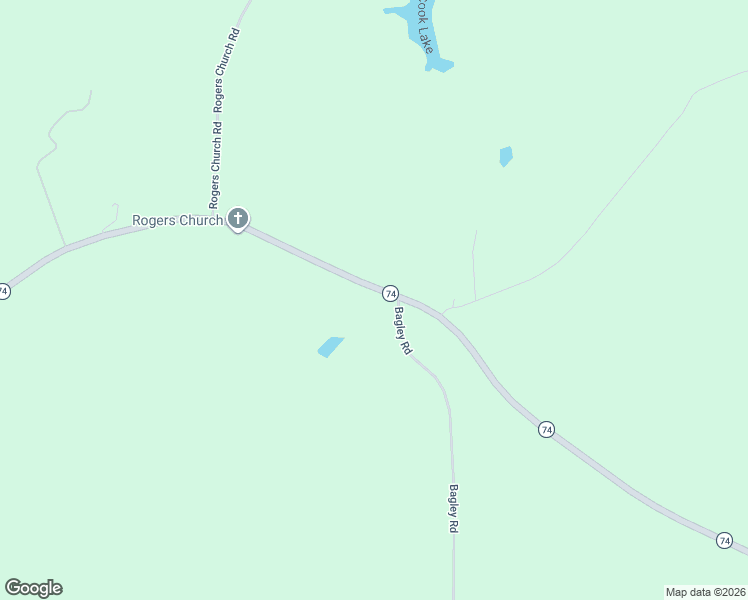 map of restaurants, bars, coffee shops, grocery stores, and more near 1220 Bagley Road in Forsyth