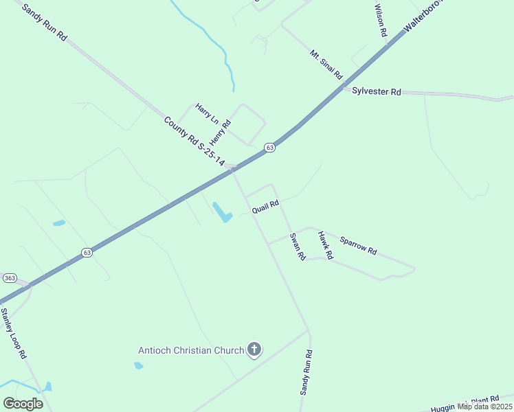 map of restaurants, bars, coffee shops, grocery stores, and more near 802 Sandy Run Road in Varnville
