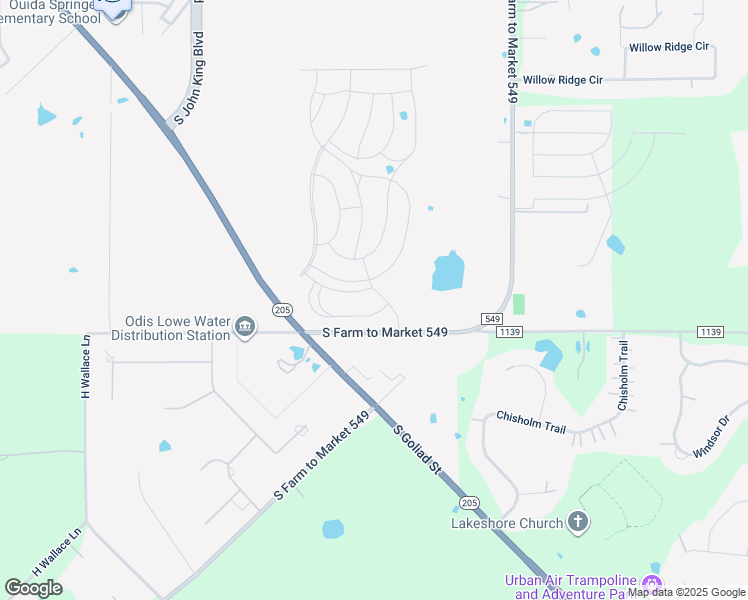 map of restaurants, bars, coffee shops, grocery stores, and more near 4401 Sylvan Park Drive in Rockwall