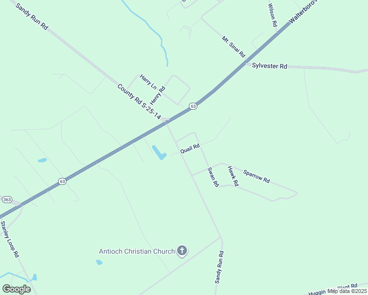 map of restaurants, bars, coffee shops, grocery stores, and more near 802 Sandy Run Road in Varnville