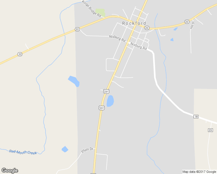 map of restaurants, bars, coffee shops, grocery stores, and more near 10661 U.S. 231 in Rockford