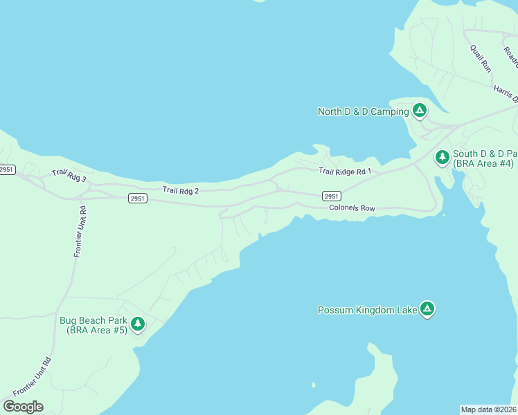 map of restaurants, bars, coffee shops, grocery stores, and more near 2911 Colonels Row in Graford