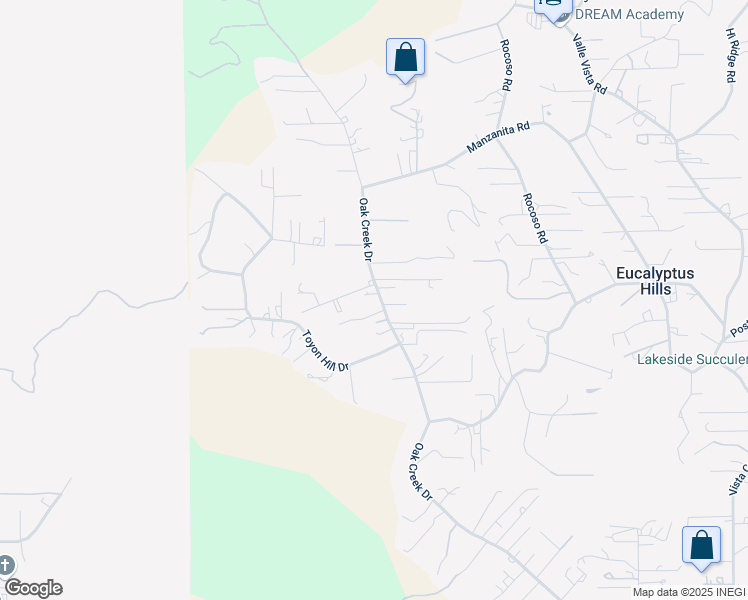 map of restaurants, bars, coffee shops, grocery stores, and more near 11248 Oak Creek Drive in Lakeside