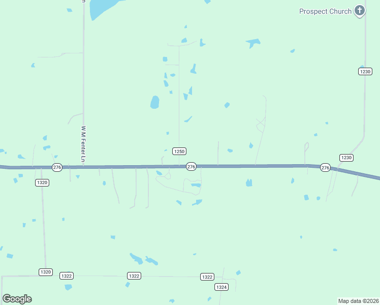 map of restaurants, bars, coffee shops, grocery stores, and more near 230 County Road 1250 in Emory