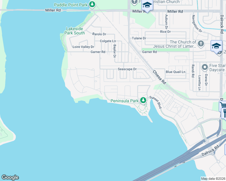 map of restaurants, bars, coffee shops, grocery stores, and more near 242-346 Cooke Drive in Rowlett
