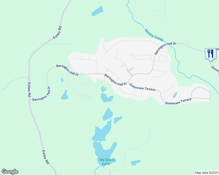 map of restaurants, bars, coffee shops, grocery stores, and more near 204 Trellis Walk in Macon