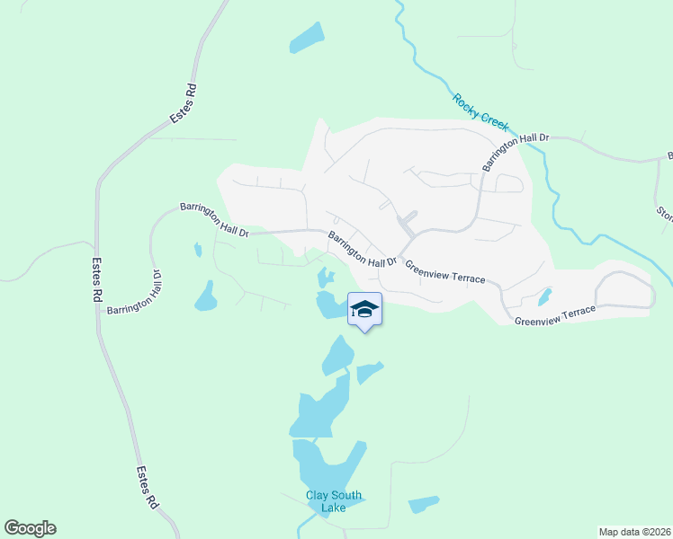 map of restaurants, bars, coffee shops, grocery stores, and more near 212 Trellis Walk in Macon