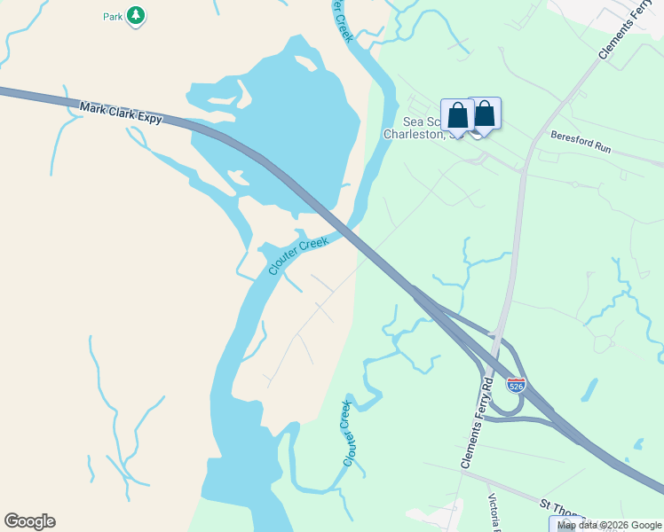 map of restaurants, bars, coffee shops, grocery stores, and more near 1104 Pinefield Drive in Wando