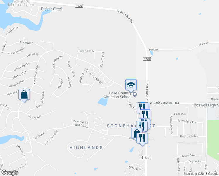 map of restaurants, bars, coffee shops, grocery stores, and more near 8828 Sandcastle Court in Fort Worth