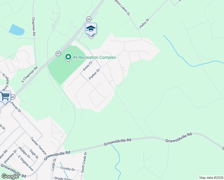 map of restaurants, bars, coffee shops, grocery stores, and more near 336 Lindsey Lane in Macon