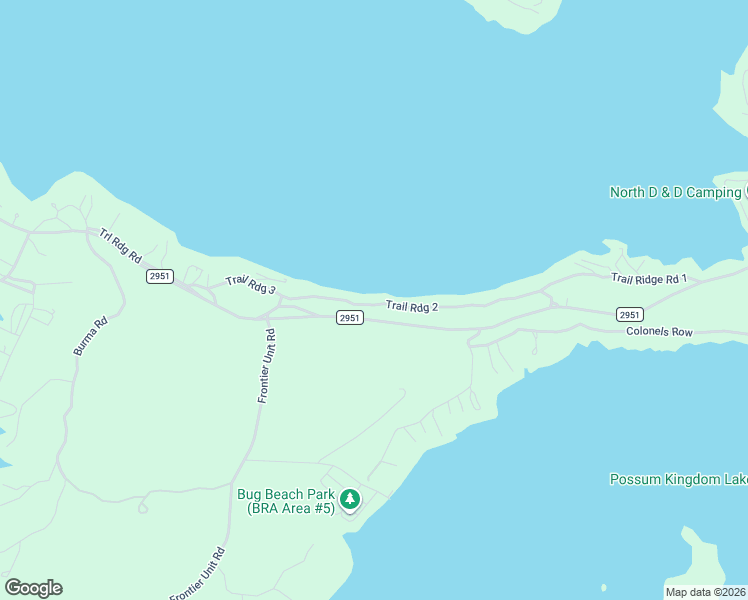 map of restaurants, bars, coffee shops, grocery stores, and more near 15 Trail Ridge Road in Graford