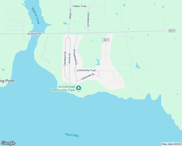 map of restaurants, bars, coffee shops, grocery stores, and more near 304 Lakeside Dr in West Tawakoni
