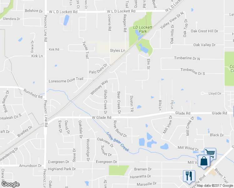 map of restaurants, bars, coffee shops, grocery stores, and more near 3401 Dillon Ct in Hurst