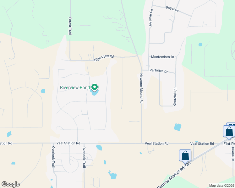 map of restaurants, bars, coffee shops, grocery stores, and more near 160 Quinn Court in Weatherford