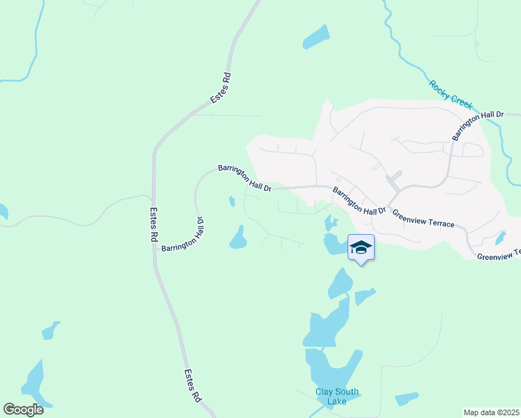 map of restaurants, bars, coffee shops, grocery stores, and more near 1420 Barrington Place in Macon