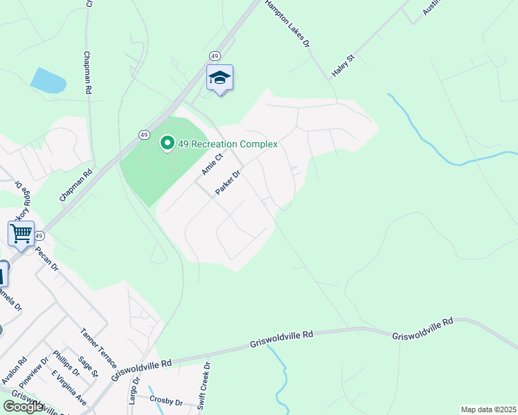 map of restaurants, bars, coffee shops, grocery stores, and more near 330 Lindsey Lane in Macon