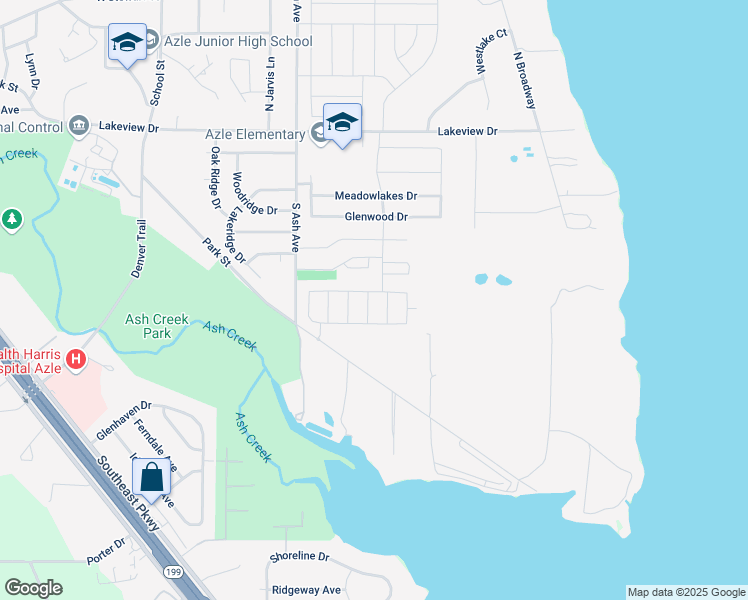 map of restaurants, bars, coffee shops, grocery stores, and more near 1120 Forest Glen in Azle