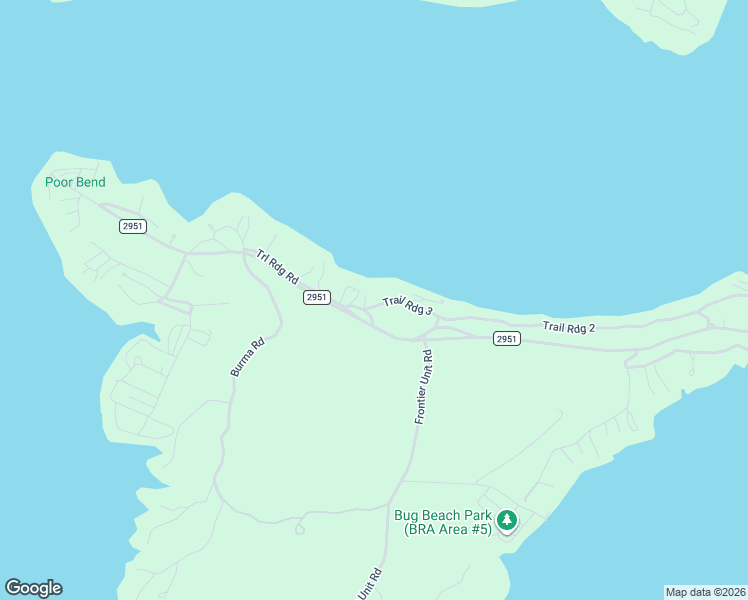 map of restaurants, bars, coffee shops, grocery stores, and more near 2219 Trail Ridge Road in Graford