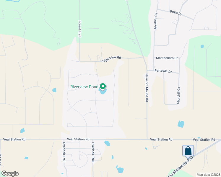map of restaurants, bars, coffee shops, grocery stores, and more near 160 Quinn Court in Weatherford