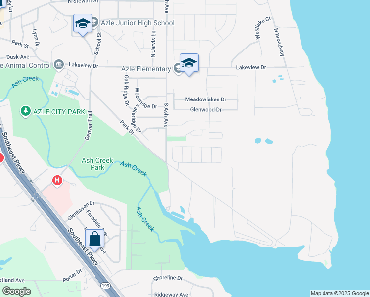 map of restaurants, bars, coffee shops, grocery stores, and more near 1101 New Meadow Drive in Azle