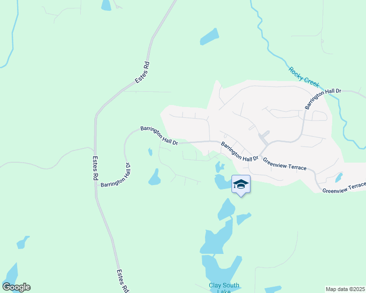 map of restaurants, bars, coffee shops, grocery stores, and more near 761 Barrington Hall Drive in Macon