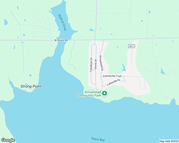 map of restaurants, bars, coffee shops, grocery stores, and more near 1501 Tawakoni Drive in West Tawakoni