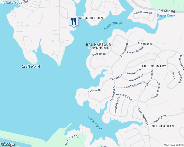map of restaurants, bars, coffee shops, grocery stores, and more near 8808 Royal Harbor in Fort Worth