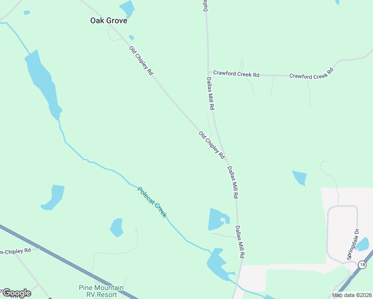 map of restaurants, bars, coffee shops, grocery stores, and more near 2030 Old Chipley Road in Pine Mountain