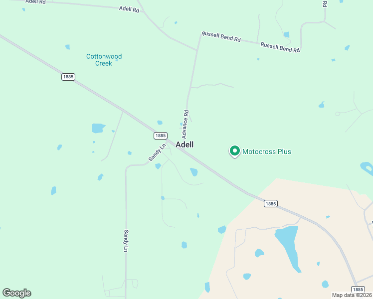 map of restaurants, bars, coffee shops, grocery stores, and more near 102 Advance Road in Weatherford