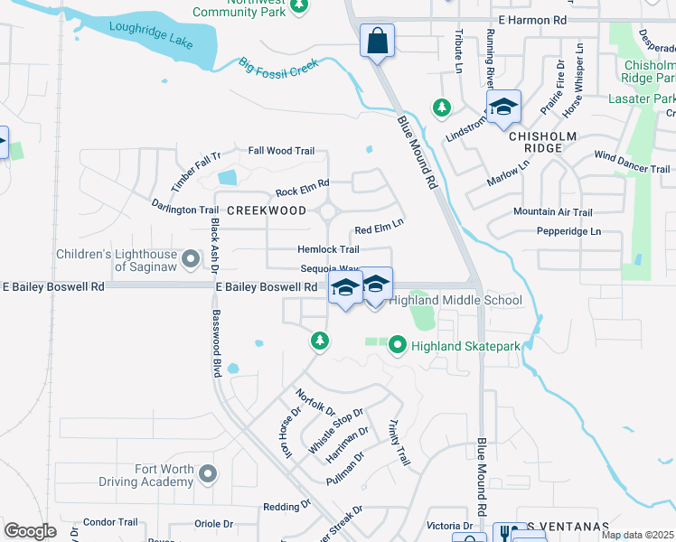 map of restaurants, bars, coffee shops, grocery stores, and more near 844 Sequoia Way in Saginaw