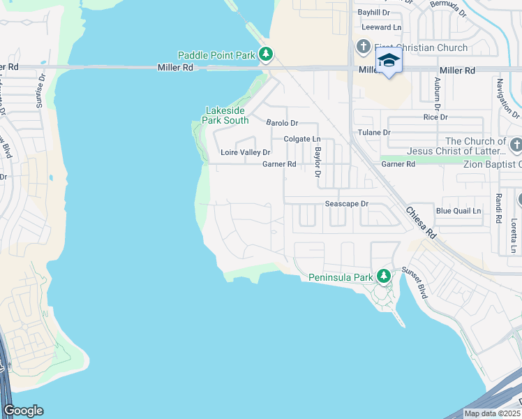 map of restaurants, bars, coffee shops, grocery stores, and more near 6721 Windward View Dr in Rowlett
