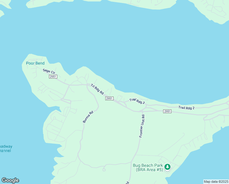 map of restaurants, bars, coffee shops, grocery stores, and more near 2229 Farm to Market Road 2951 in Graford