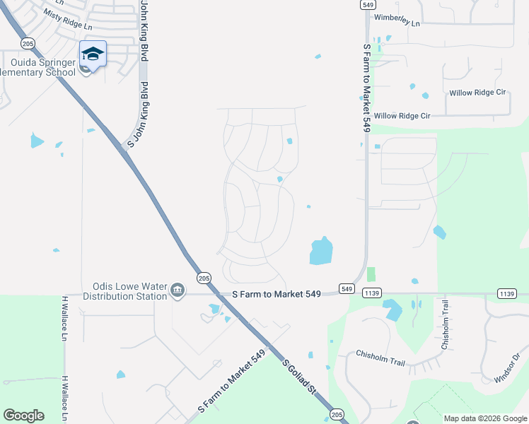 map of restaurants, bars, coffee shops, grocery stores, and more near 4104 Blythe Street in Rockwall