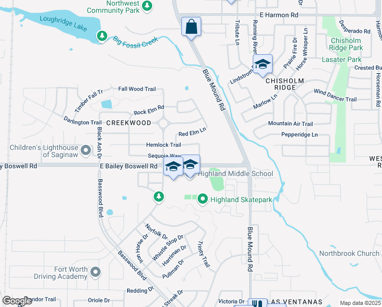 map of restaurants, bars, coffee shops, grocery stores, and more near 940 Sequoia Way in Saginaw