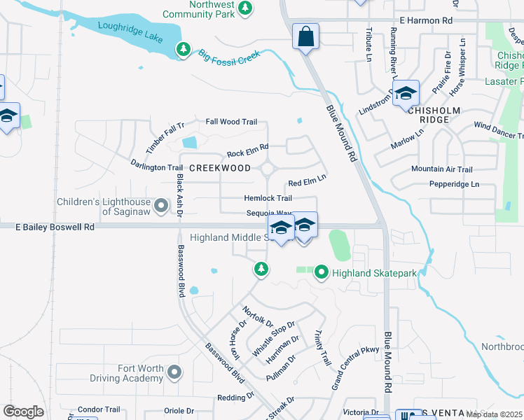 map of restaurants, bars, coffee shops, grocery stores, and more near 844 Sequoia Way in Saginaw