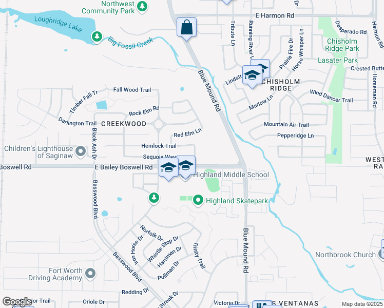 map of restaurants, bars, coffee shops, grocery stores, and more near 940 Sequoia Way in Saginaw