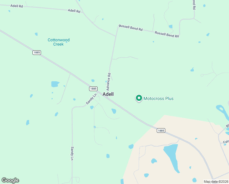 map of restaurants, bars, coffee shops, grocery stores, and more near 102 Advance Road in Weatherford