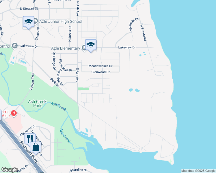 map of restaurants, bars, coffee shops, grocery stores, and more near 313 Gateway Street in Azle