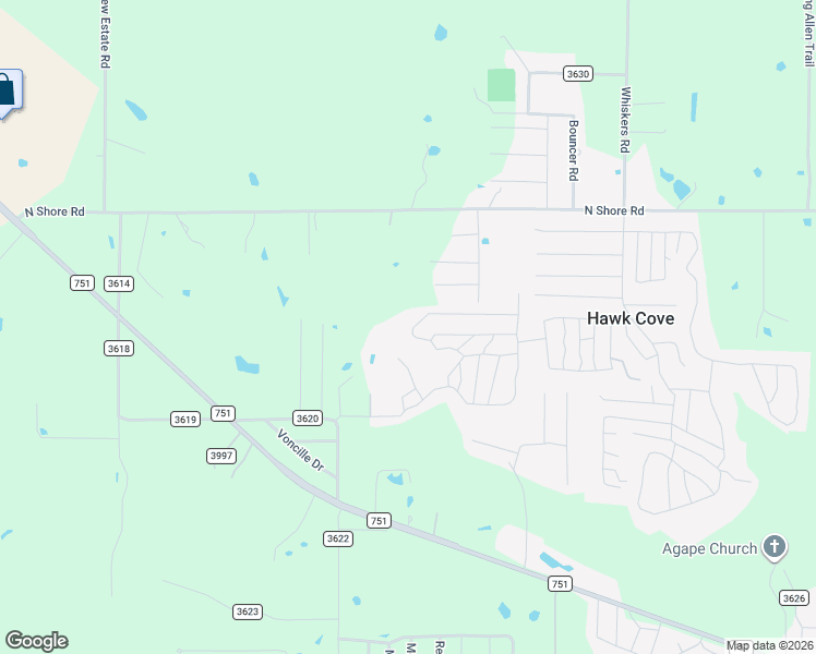 map of restaurants, bars, coffee shops, grocery stores, and more near 1362 Dogwood Trail in Quinlan