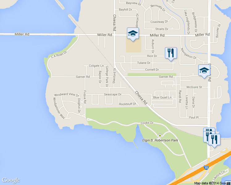 map of restaurants, bars, coffee shops, grocery stores, and more near 2321 Windridge Lane in Rowlett