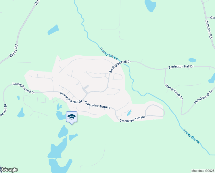map of restaurants, bars, coffee shops, grocery stores, and more near 301 Barrington Hall Drive in Macon