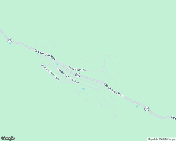 map of restaurants, bars, coffee shops, grocery stores, and more near Ponderosa Pines Trail North in Otero County
