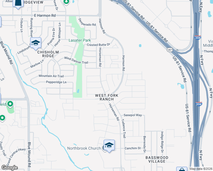 map of restaurants, bars, coffee shops, grocery stores, and more near 8120 Charford Drive in Fort Worth